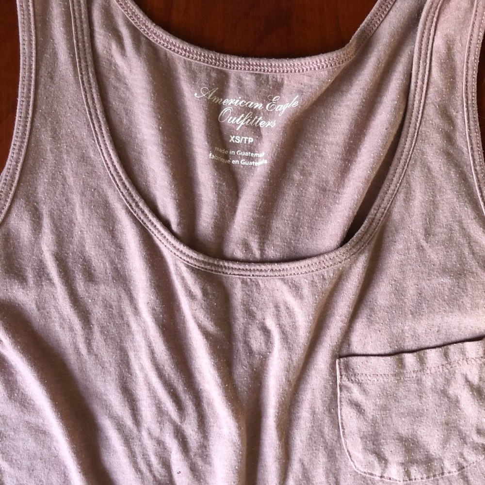 American eagle purple crop tank top